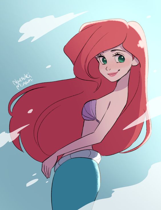 Artwork of Disney Redhead Disney princess - Ariel